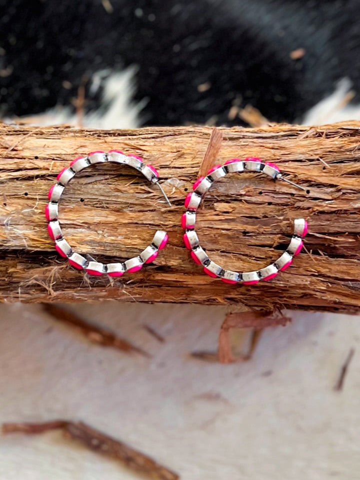 Hoops of Stones Earrings | gussieduponline