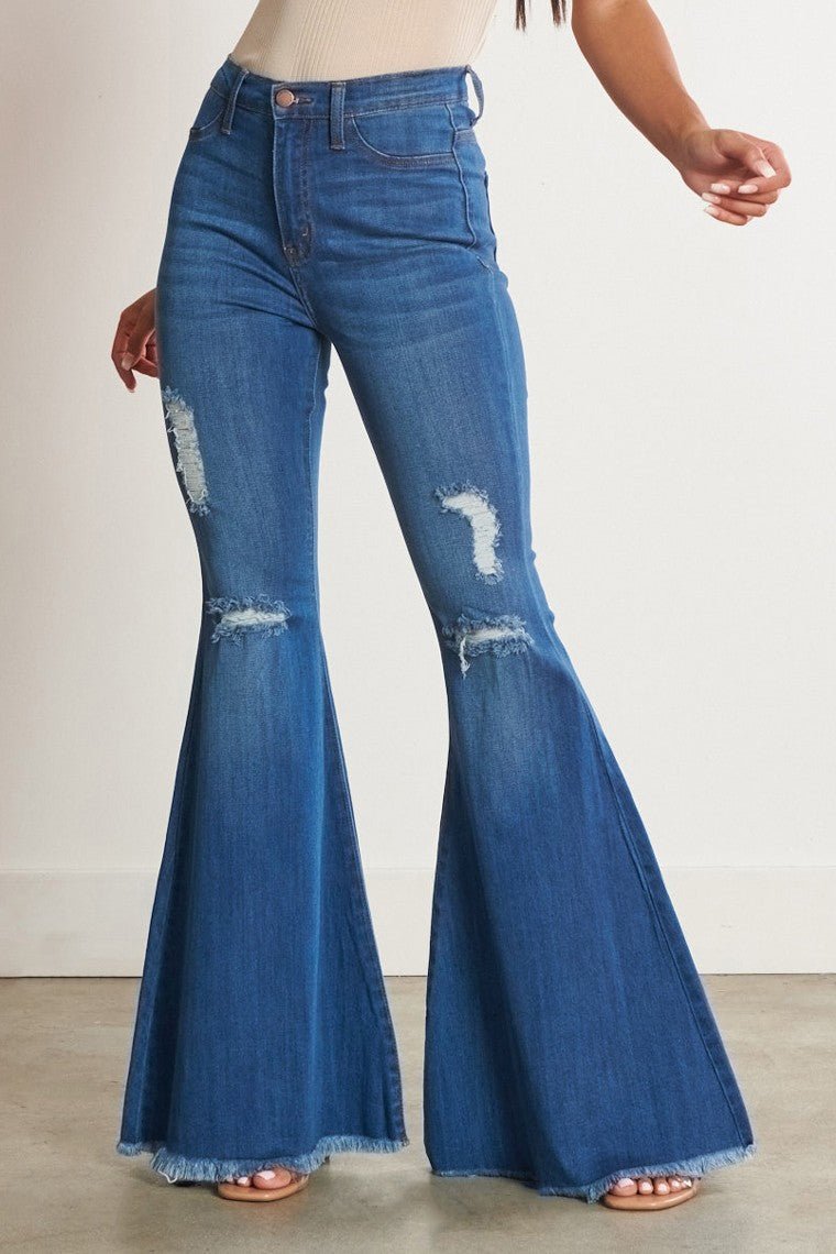 The Lainey Concert Bell Bottom Jeans | gussieduponline