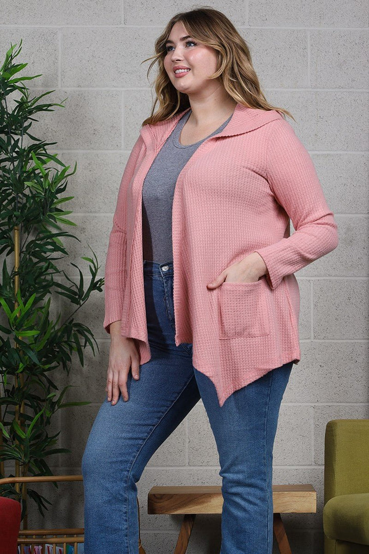 Plus Gotta Give Up Hooded Cardigan | gussieduponline