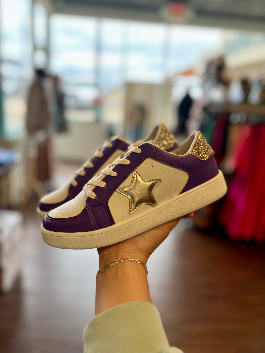 Miel Purple Gameday Sneakers | gussieduponline