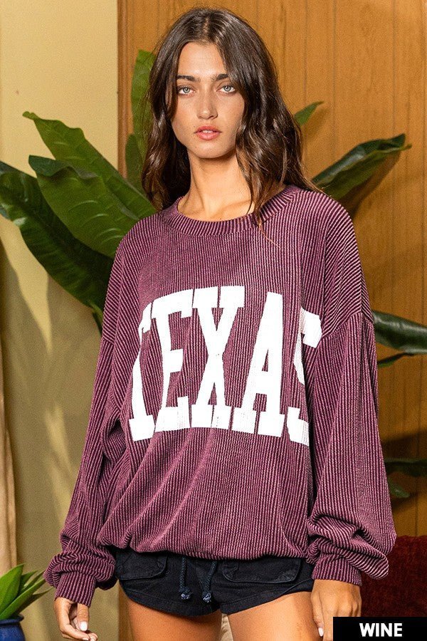 The Texas Graphic Sweatshirt (MULTIPLE COLORS) | gussieduponline