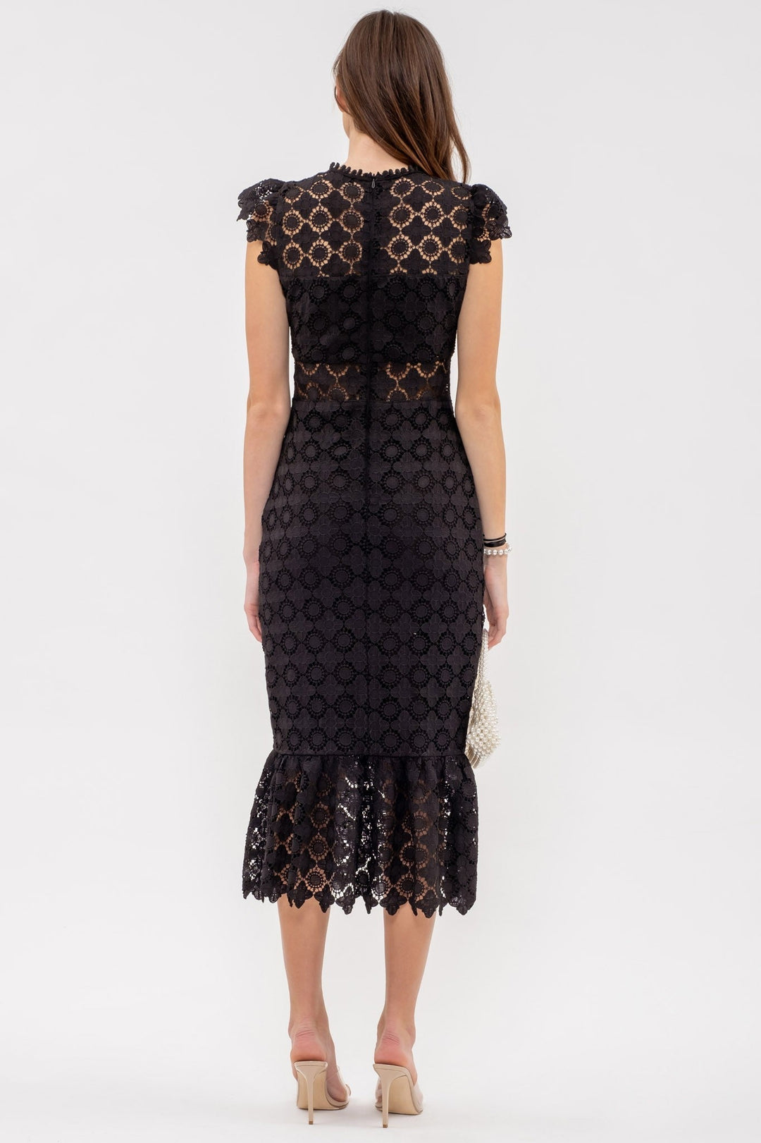 The Lace Eyelet Dress-2 Colors | gussieduponline