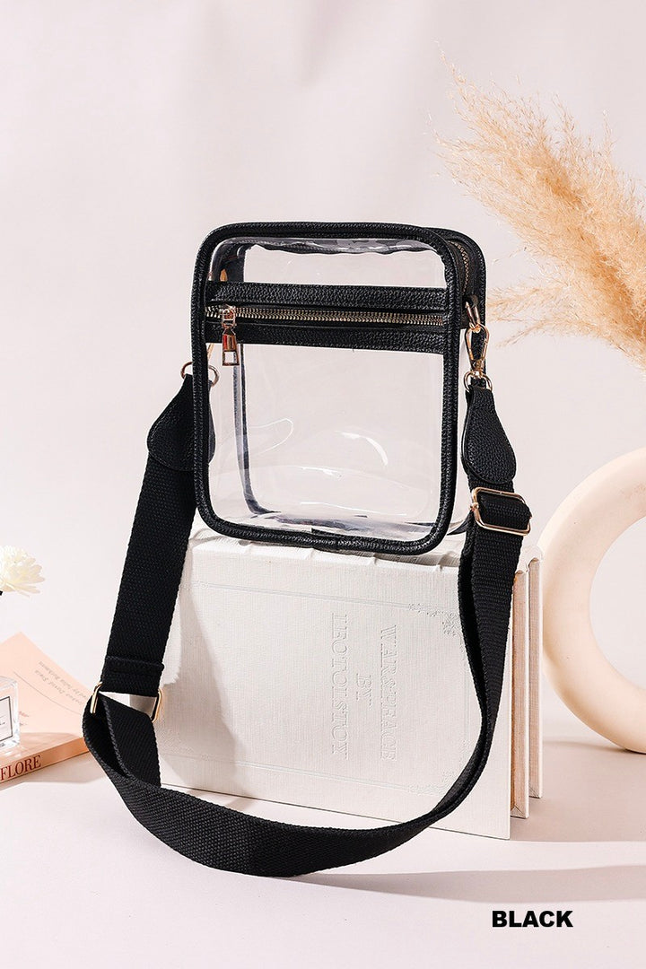 Premium Clear Stadium Messenger Bag- 2 Colors