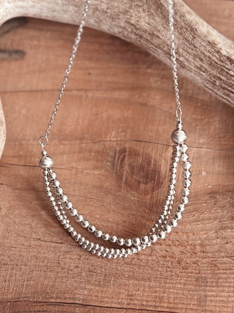 3-Strand Bead Navajo Inspired Necklace | gussieduponline