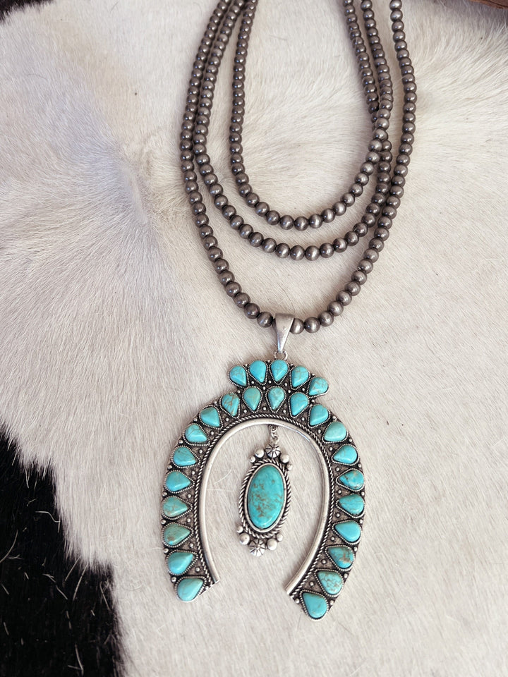 3-Strand Beaded Naja Squash Inspired Necklace | gussieduponline