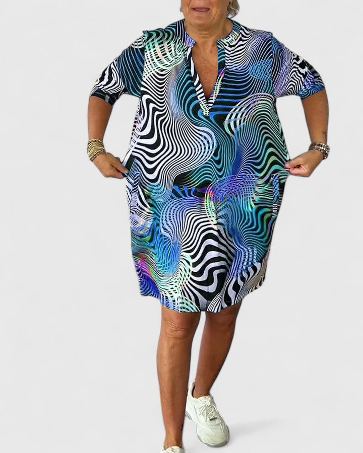 Helinae | Sophisticated V-Neck Dress