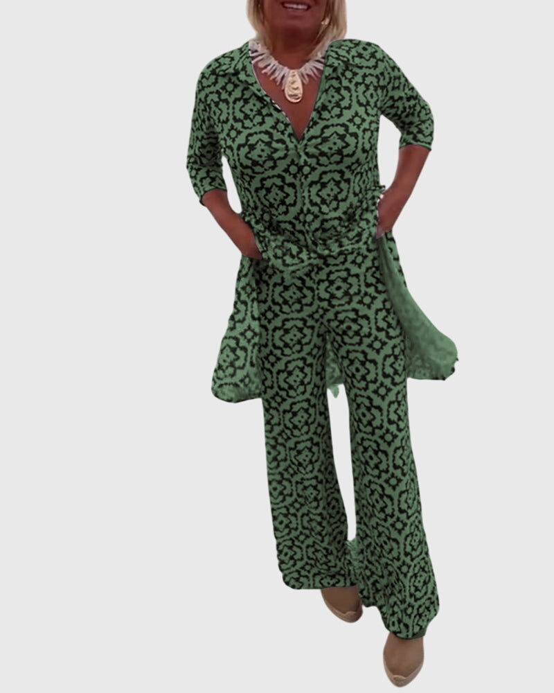 Gabriella | Elegant Vintage Two-Piece Set