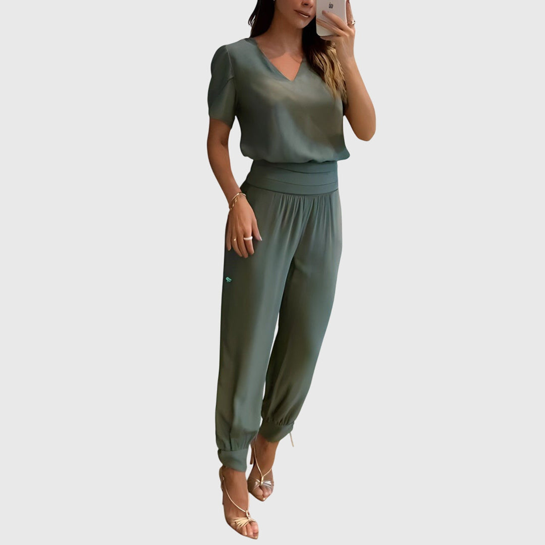 Jennifer | Stylish Blouse And Pants Set
