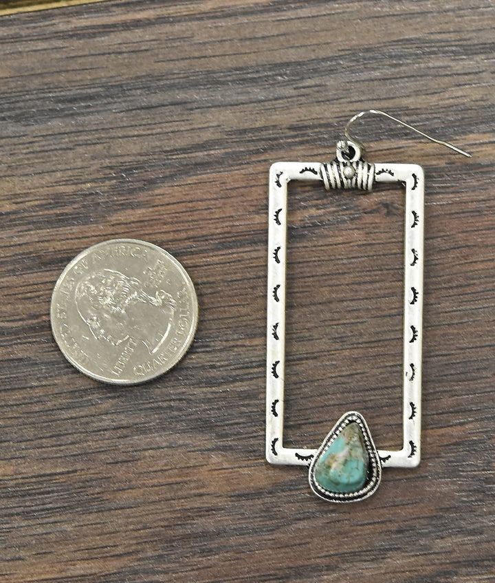 Boho Concho Turquoise Earrings