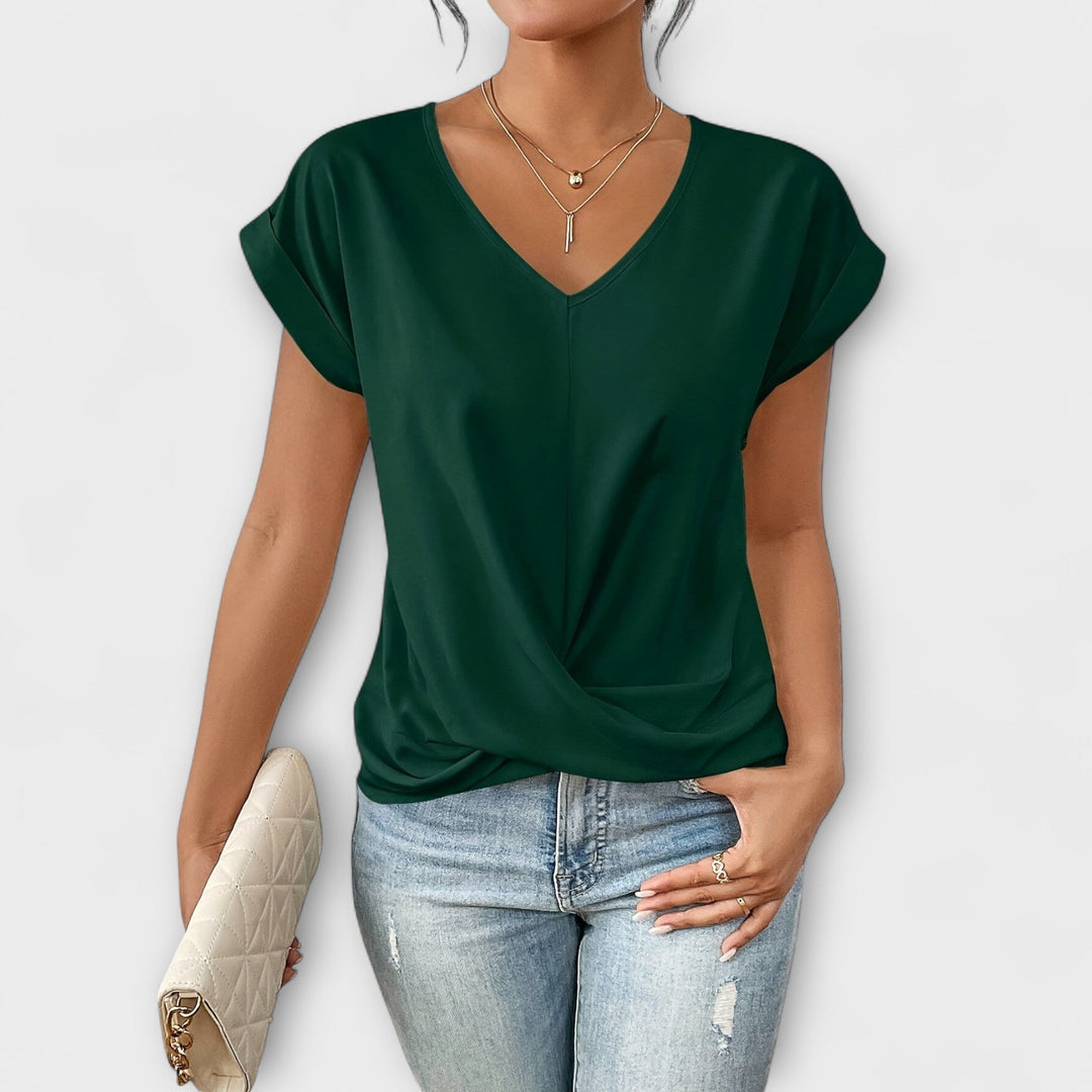 Carlinda | Elegant V-Neck Top