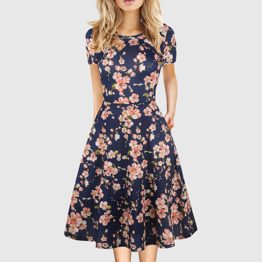 Evelyn Quinn | Retro A-Line Summer Dress