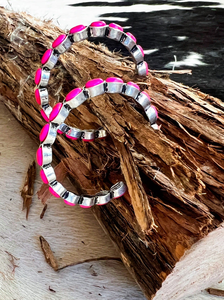 Hoops of Stones Earrings | gussieduponline