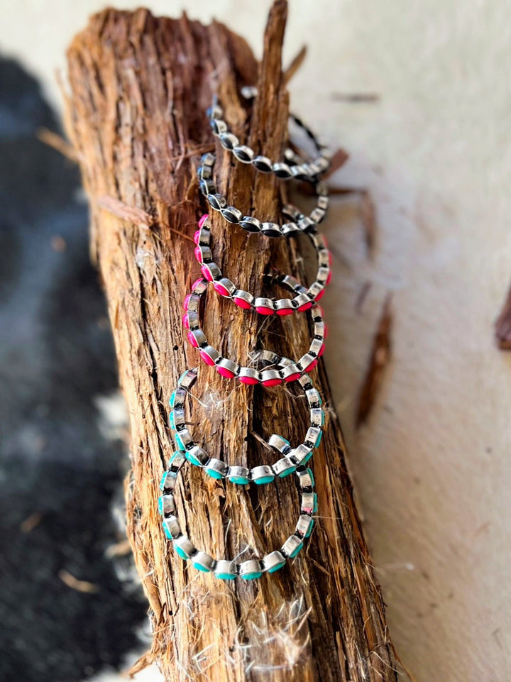 Hoops of Stones Earrings | gussieduponline