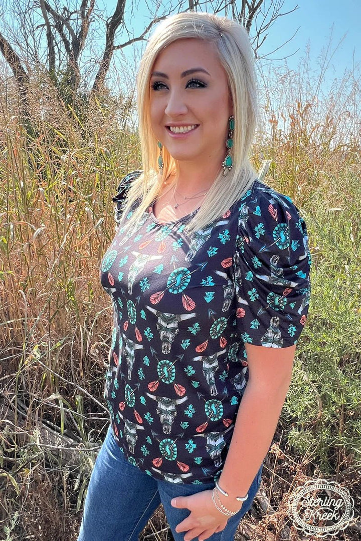 Plus Western Tribal Top | gussieduponline