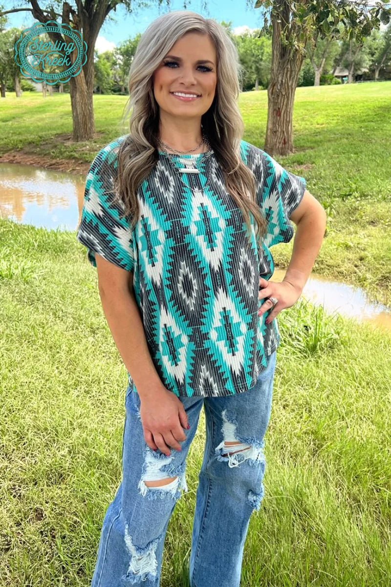 Sterling Kreek Aztec Everest Top | gussieduponline