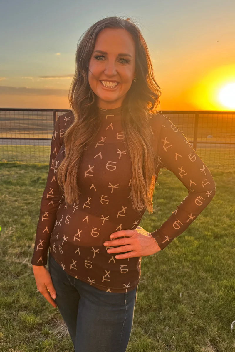 Sterling Kreek Amarillo By Morning Mesh Top