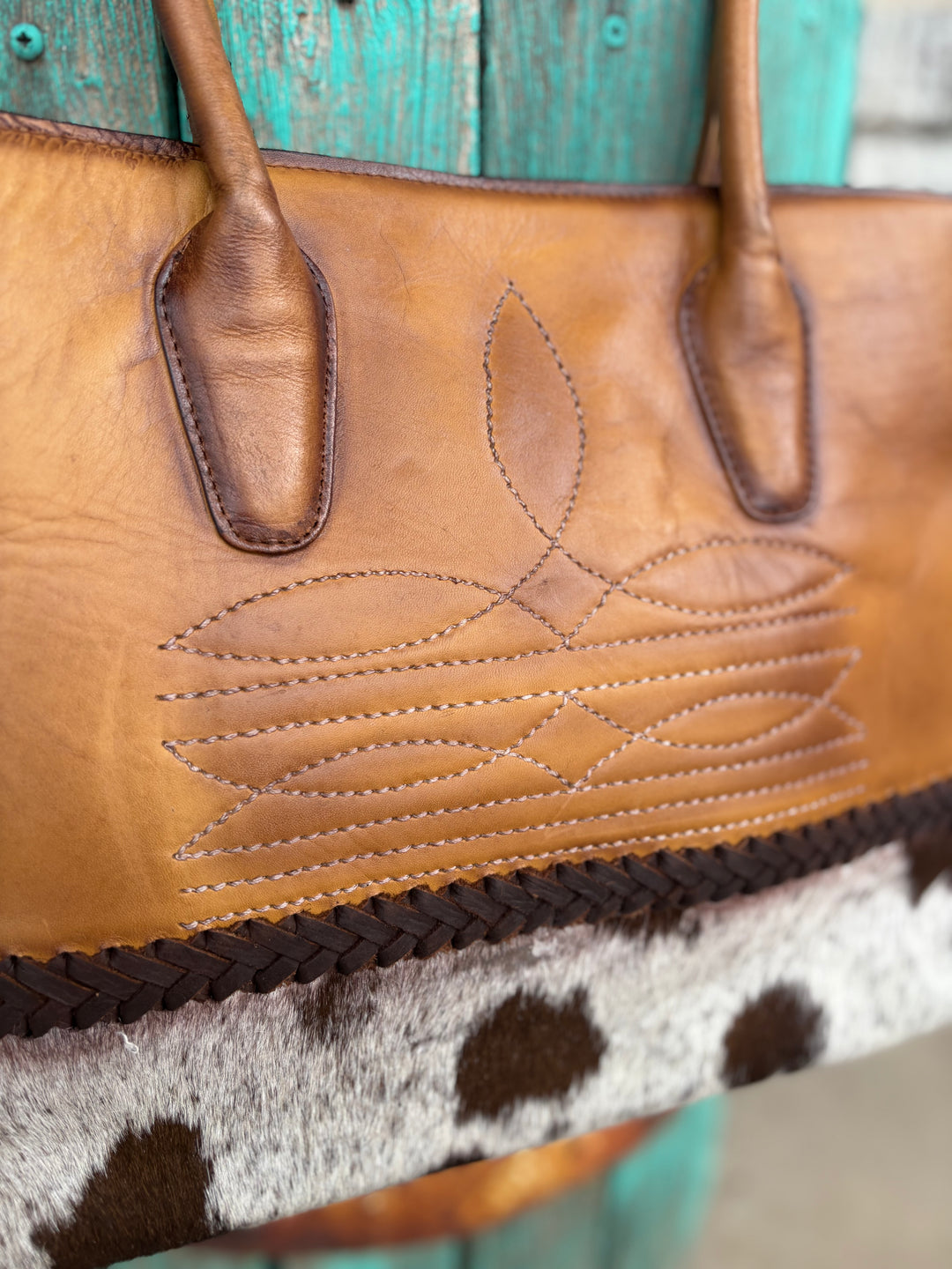 American Darling Cow Town Genuine Leather Bag