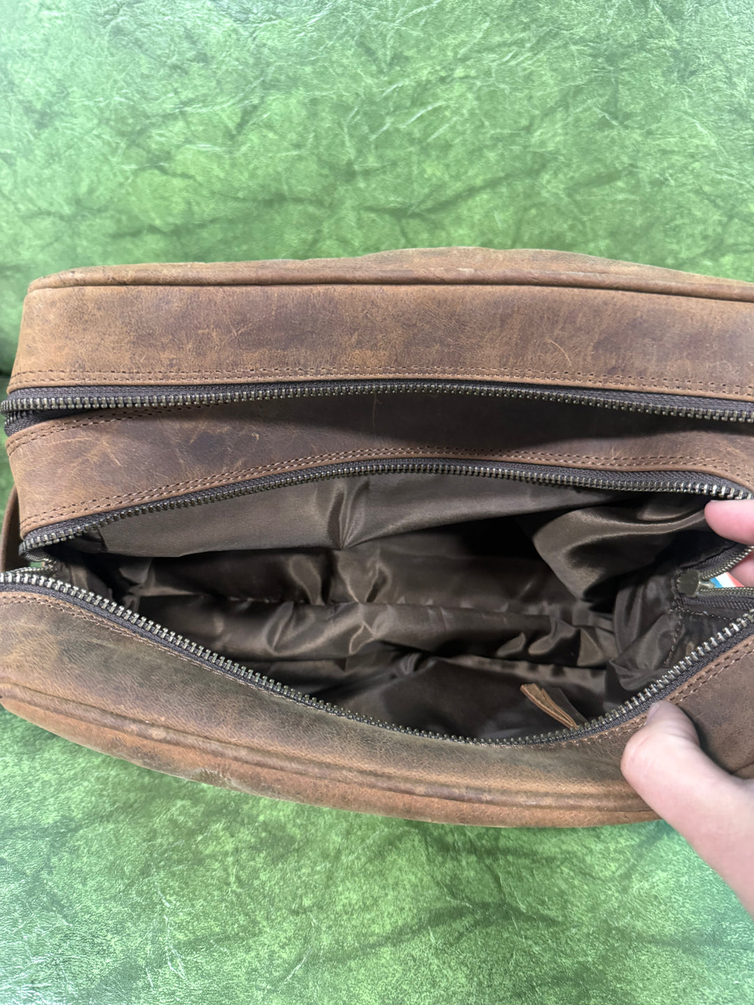American Darling Genuine Leather Western Toiletry Bag