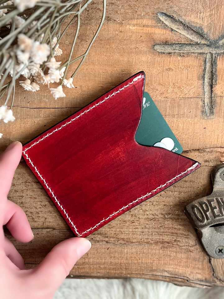 American Darling Tooled Leather Card Holder | gussieduponline