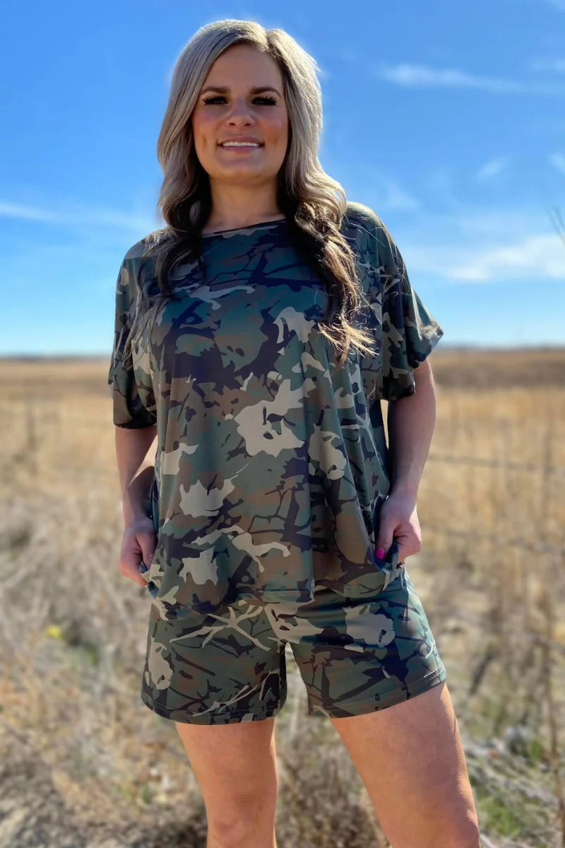 Sterling Kreek Cowgirl Cozy Camo Top