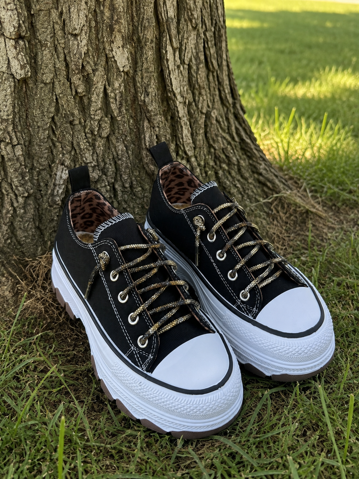 Very G Piper Black Vintage Sneakers