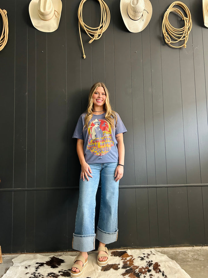 Cowboys Make Better Lovers Navy Holy Tee