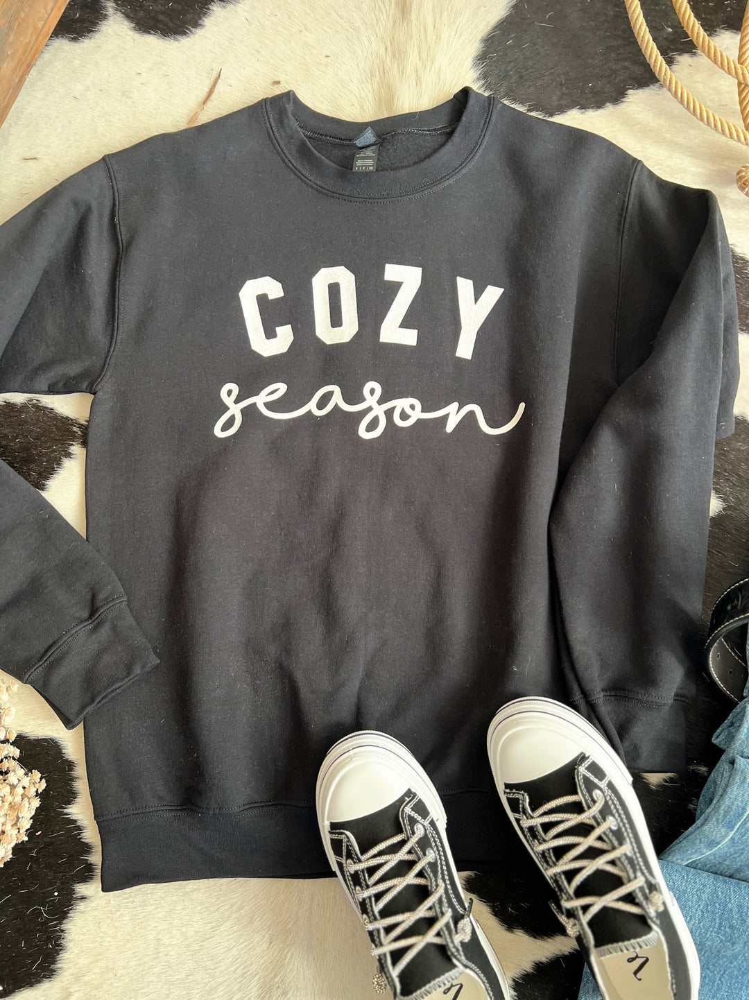 Cozy Season Crew Neck Sweatshirt - 3 Colors | gussieduponline