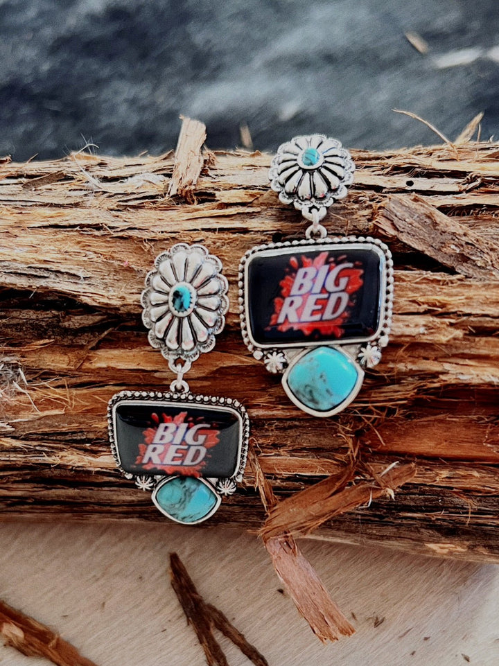 Big Red Earrings | gussieduponline