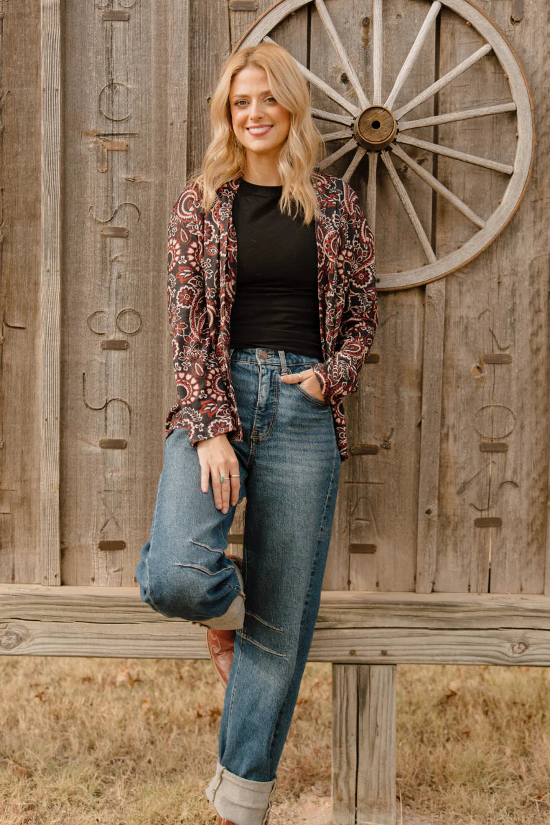 Sterling Kreek Desert Dahlia Cardigan