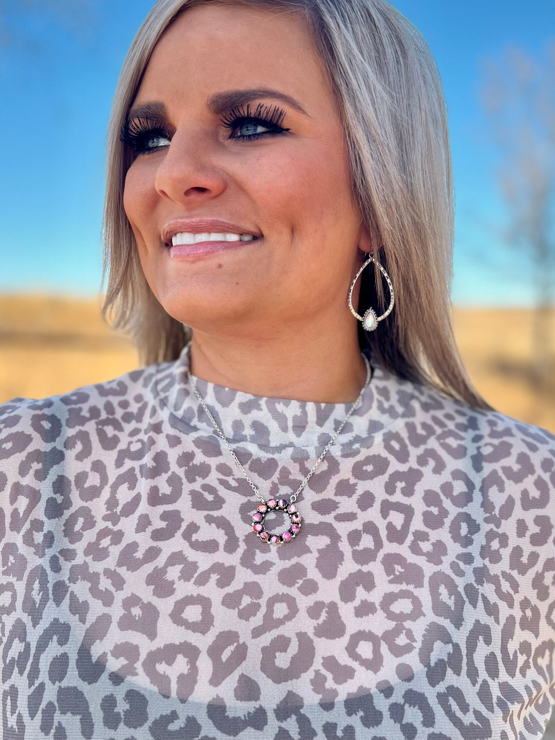 Plus Snow Leopard Top | gussieduponline