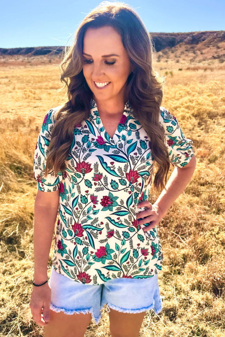 Sterling Kreek Floral Breeze Top