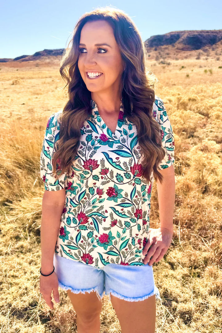 Sterling Kreek Floral Breeze Top