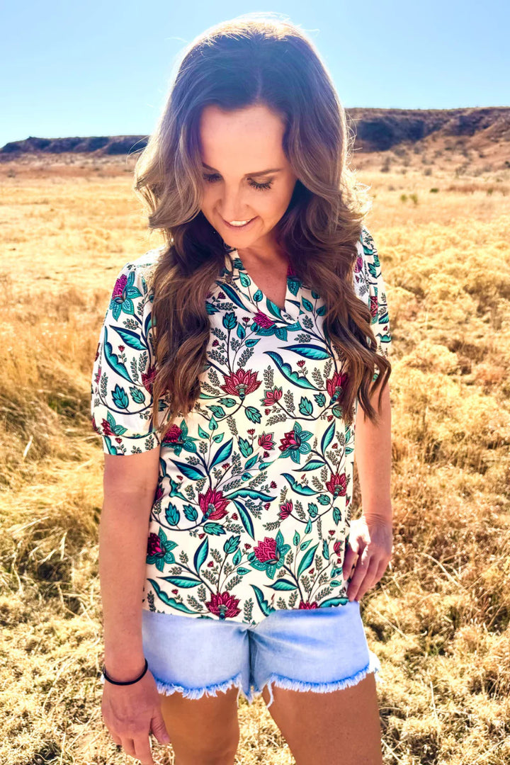 Sterling Kreek Floral Breeze Top