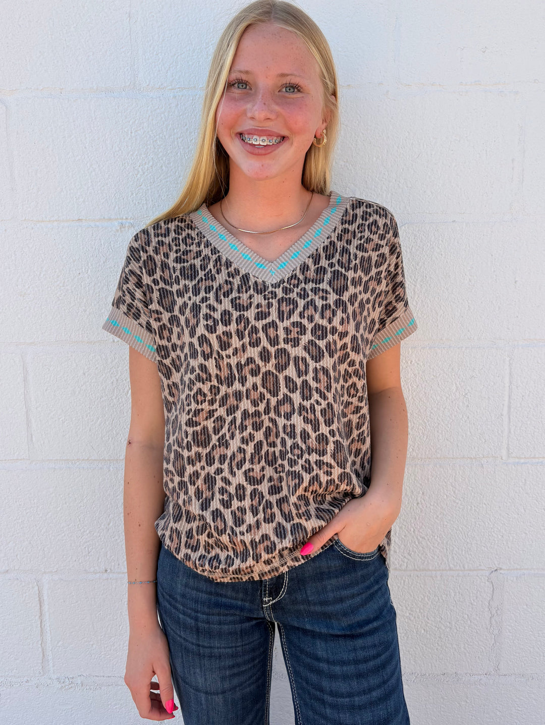Wild West Leopard Top