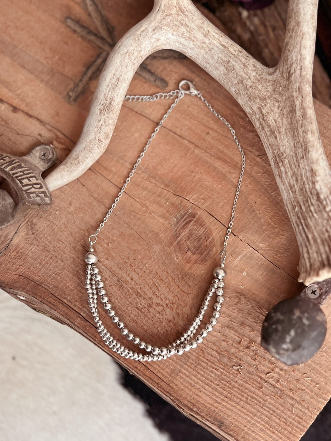 3-Strand Bead Navajo Inspired Necklace | gussieduponline