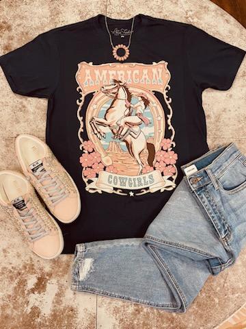 American Cowgirls Graphic Tee | gussieduponline