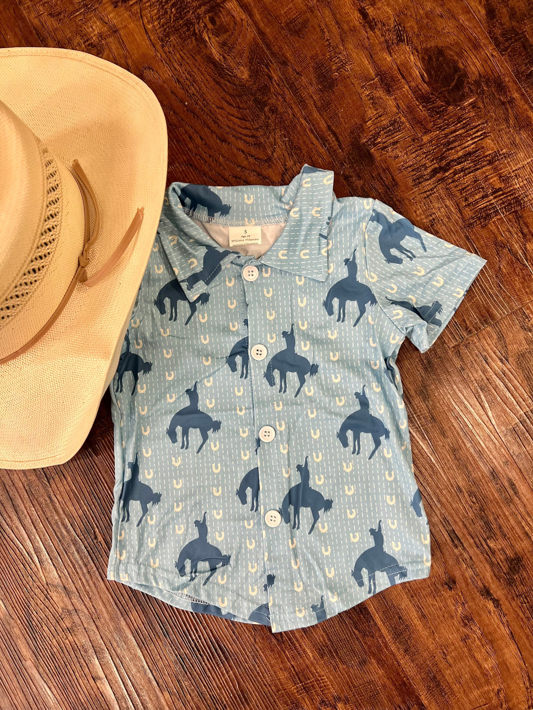 Kids Lucky Cowboy Button Up* | gussieduponline