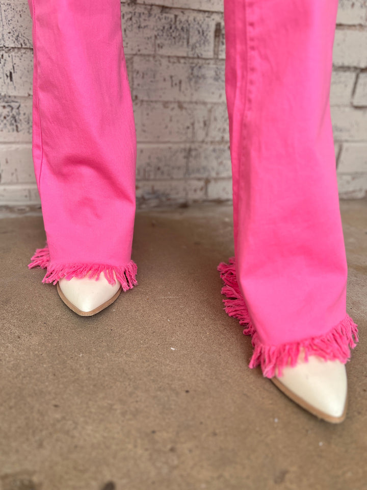 Sunset Fringe Flares | gussieduponline