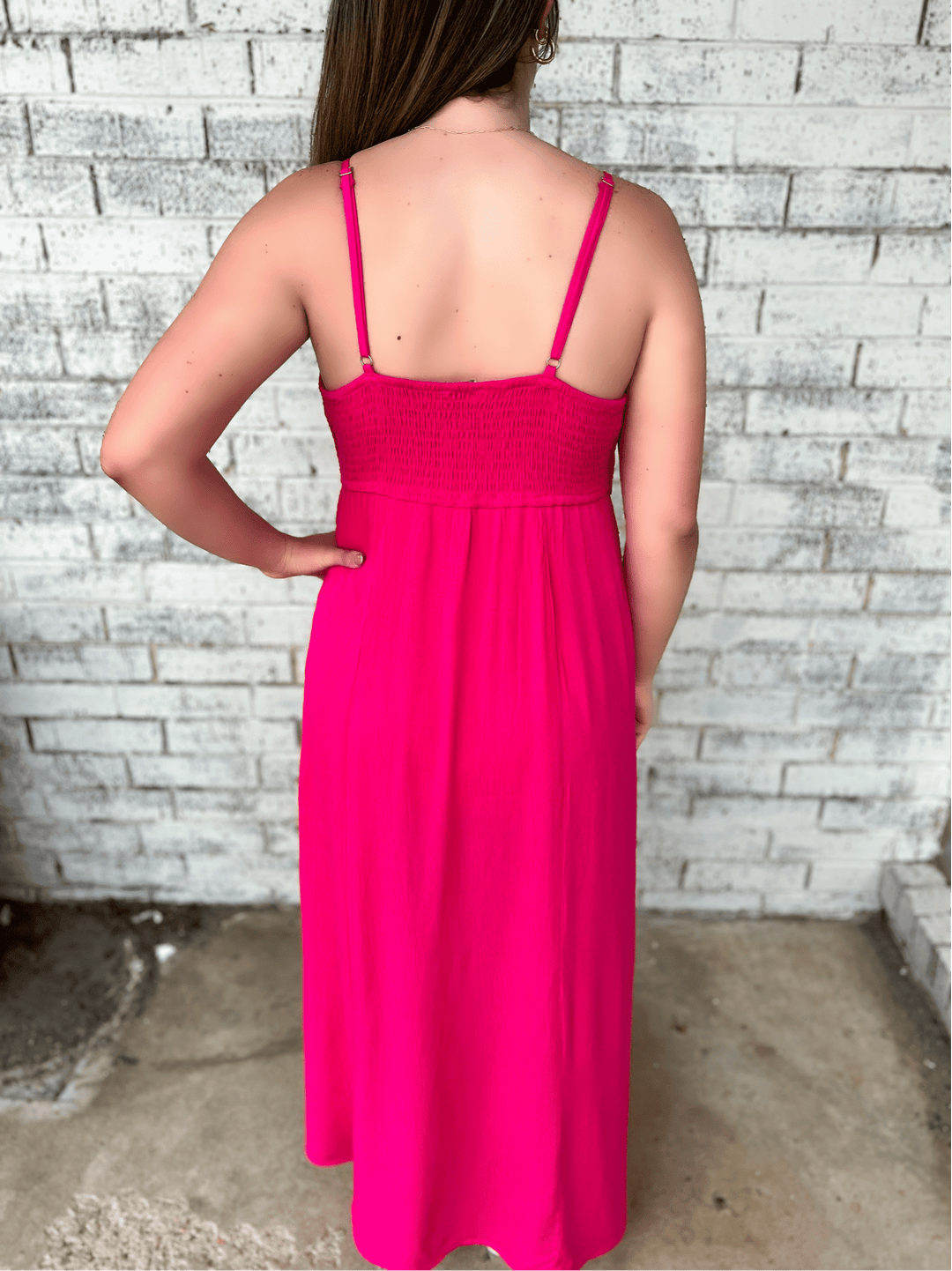 Don't Fuchsia Around With Me Maxi Dress | gussieduponline