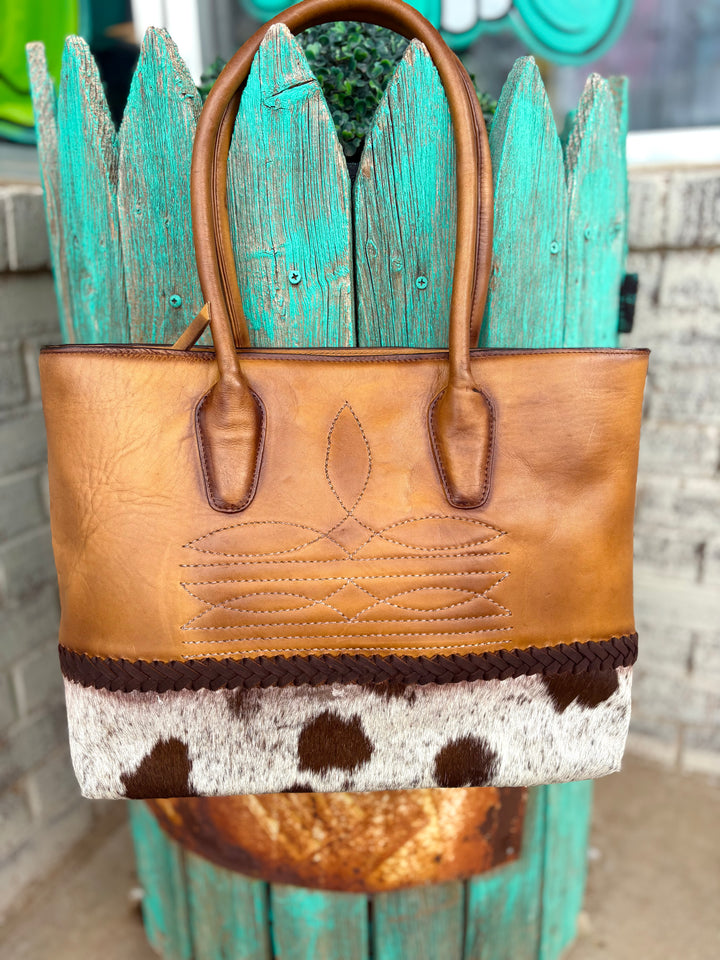 American Darling Cow Town Genuine Leather Bag