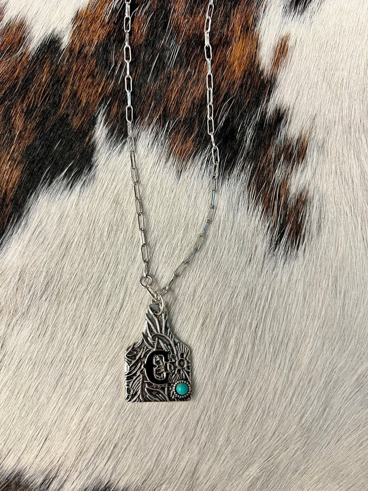 Initially Tagged Letter Necklace | gussieduponline