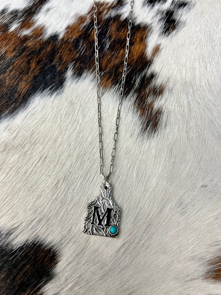 Initially Tagged Letter Necklace | gussieduponline