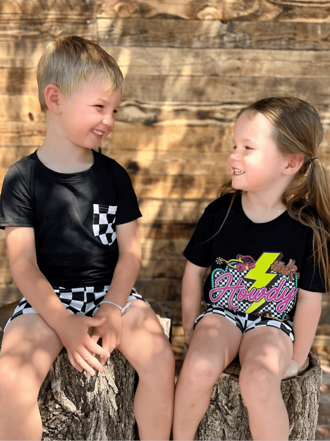 KIDS Howdy Thunderbolt Western Graphic Tee | gussieduponline