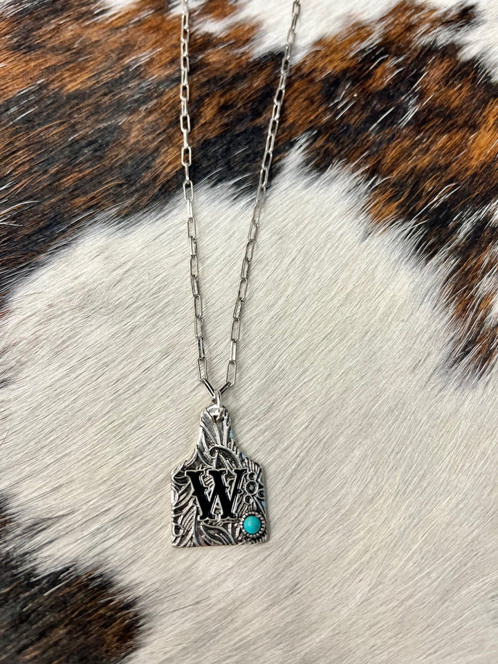 Initially Tagged Letter Necklace | gussieduponline