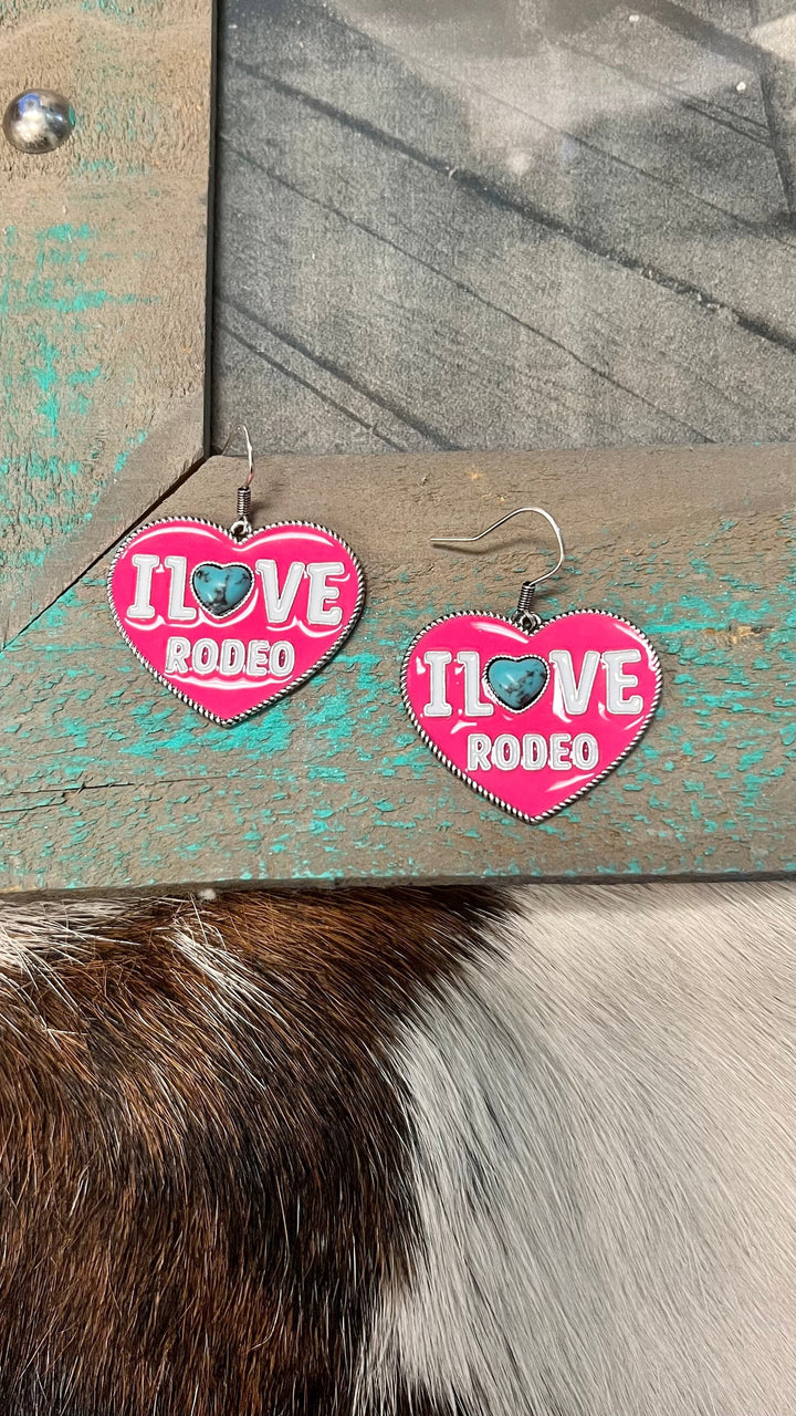 I Love Rodeo Earrings | gussieduponline