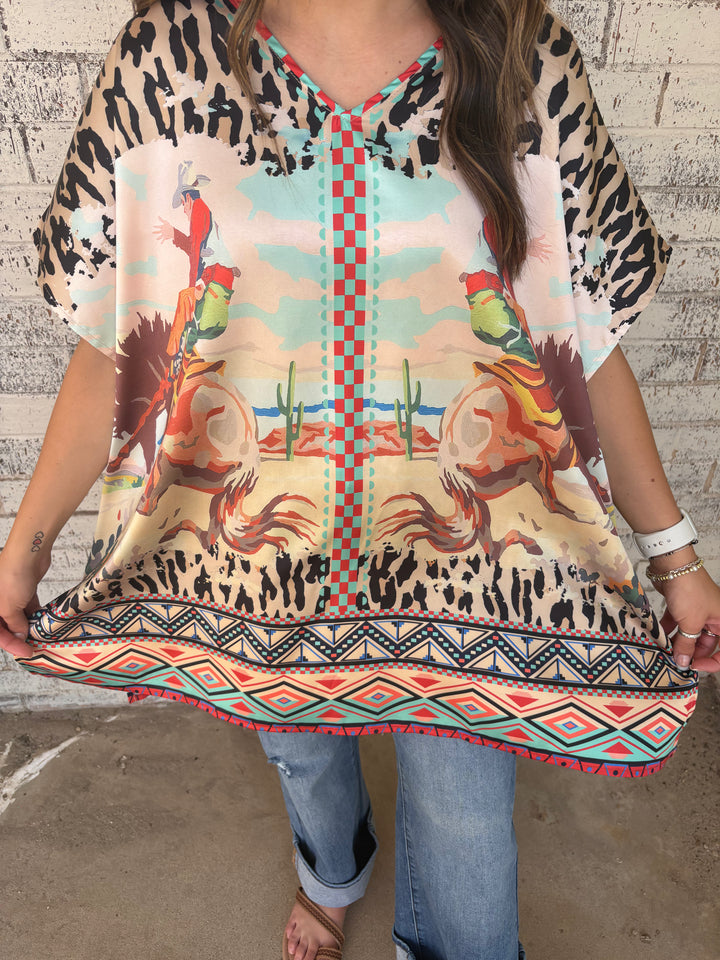 8 Second Ride Oversized Poncho