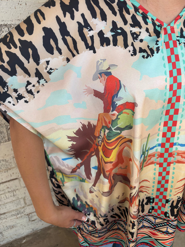 8 Second Ride Oversized Poncho