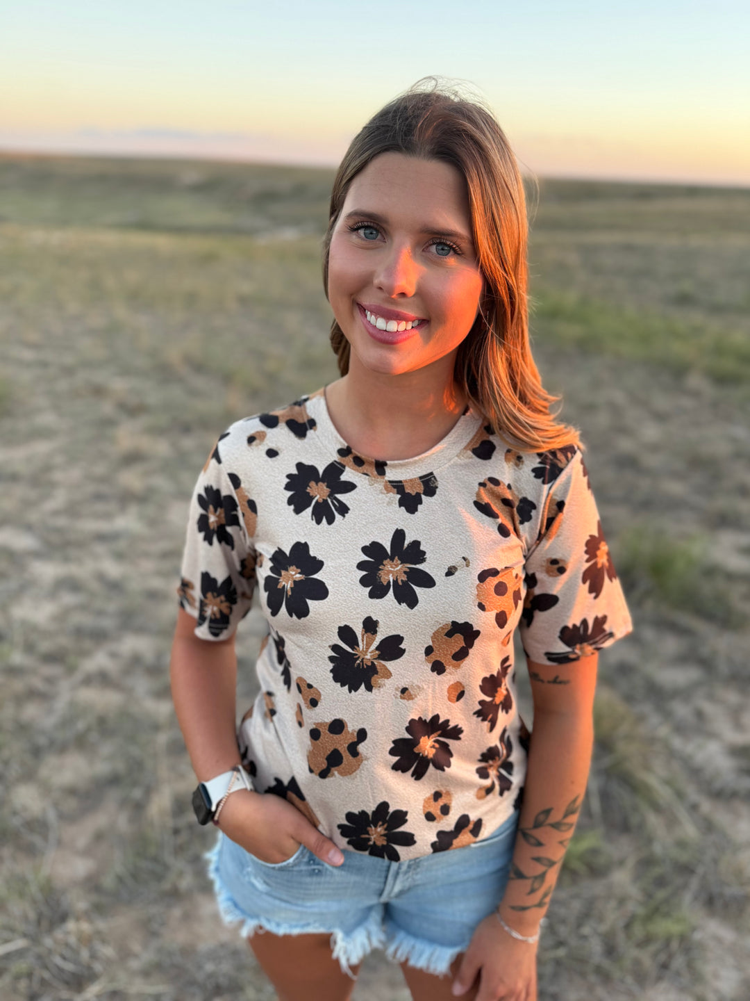 Sterling Kreek Desert Leopard Top