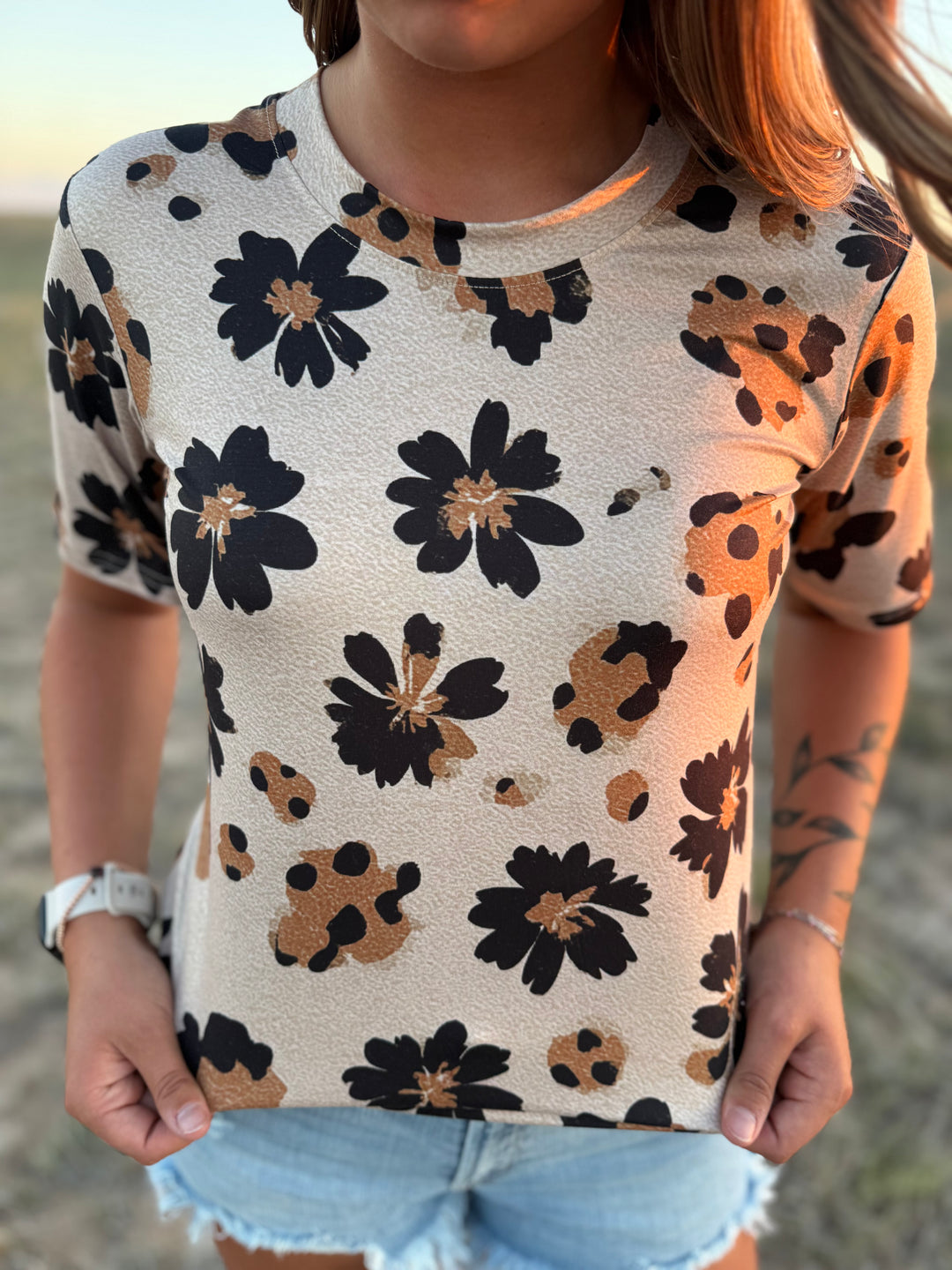 Sterling Kreek Desert Leopard Top
