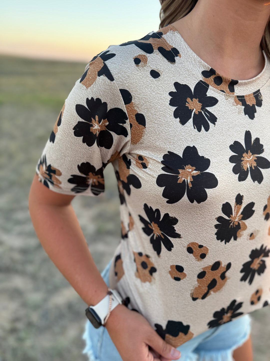 Sterling Kreek Desert Leopard Top